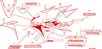 STREEP/MERK(4) voor Honda CBR 1000 RR FIREBLADE PRETO 2010