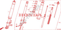 VOOR VORK voor Honda CBR 1000 RR FIREBLADE TRICOLORE 2010