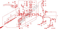 VOORREM HOOFDCILINDER voor Honda CBR 1000 RR FIREBLADE TRICOLOR 2010