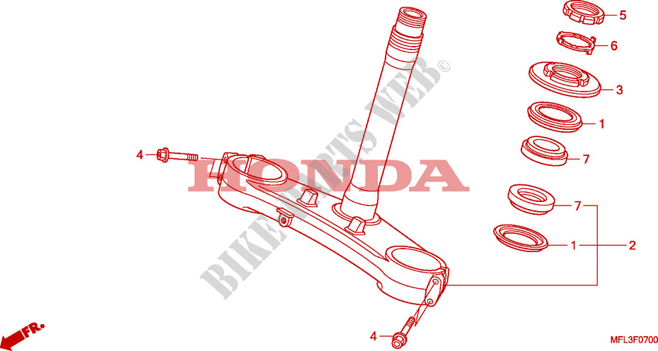 STURING STANG voor Honda CBR 1000 RR FIREBLADE 2008