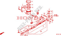 A., REM HOOFD CILINDER voor Honda VT 1300 FURY 2011