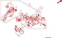 ACHTER REMKLAUW(VT1300CX) voor Honda VT 1300 FURY 2011
