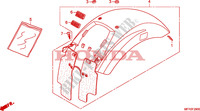 ACHTER STROOMLIJNKAP voor Honda VT 1300 C 2011