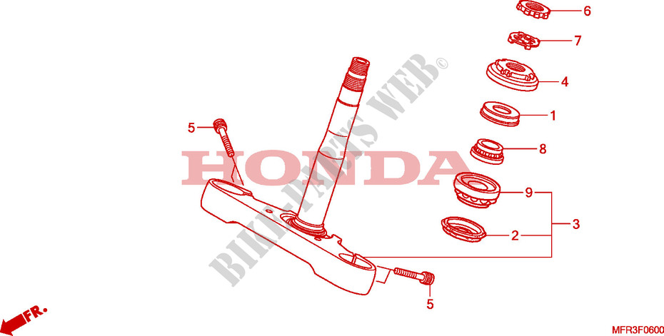 STURING STANG voor Honda VT 1300 FURY 2011