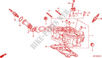 ACHTER CILINDER HOOFD voor Honda VT 1300 C ABS 2011