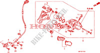 ACHTER REMKLAUW voor Honda VT 1300 C ABS 2010