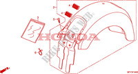 ACHTER STROOMLIJNKAP(VT1300CR/CRA) voor Honda VT 1300 C ABS 2011