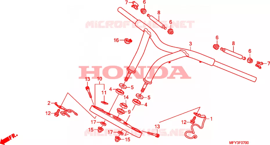 HENDEL PIJP/BOVENSTE BRUG Honda MOTO 1300 VT 2011  VT1300CRAB