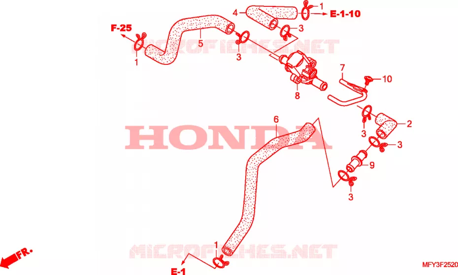 LUCHTINJECTIE REGELKLEP Honda MOTO 1300 VT 2011  VT1300CRB