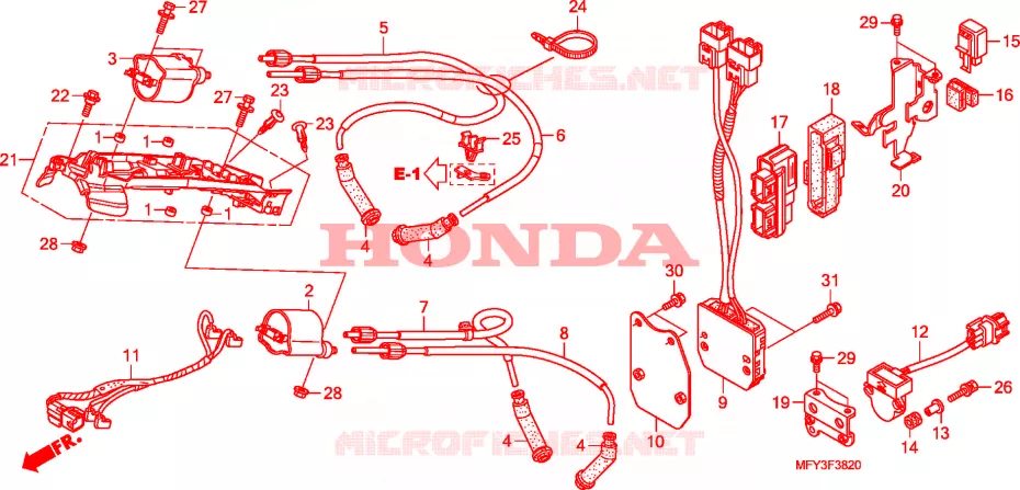 ONTSTEKINGSSPOEL/ECU Honda MOTO 1300 VT 2011  VT1300CSAB