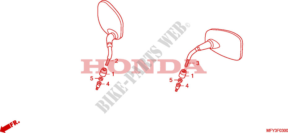 SPIEGEL voor Honda VT 1300 STATELINE 2011
