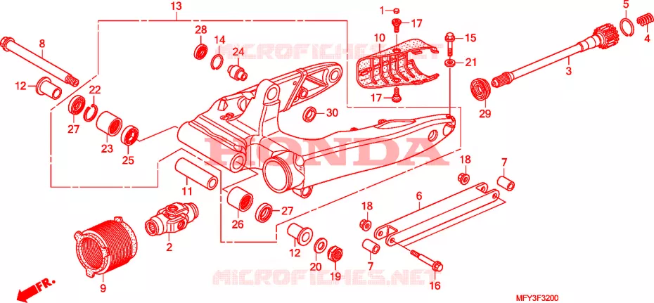 ZWAAI-ARM Honda MOTO 1300 VT 2010  VT1300CRAA_U
