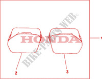 BINNENTASSEN voor Honda CBF 1000 F ABS 98HP 2010