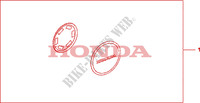 CRANKCASE COVER PEARL COOL WHITE voor Honda CBF 1000 F ABS 98HP 2010