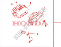 SMAL PANNIER SET voor Honda CBF 1000 F ABS 2010