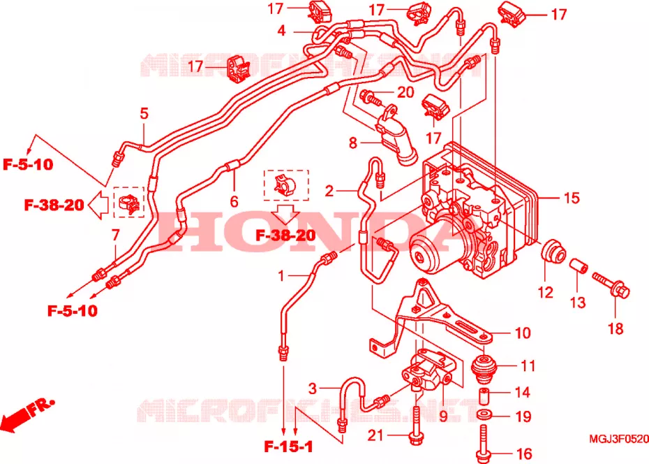ABS MODULATOR Honda MOTO 1000 CBF 2011  CBF1000FSB