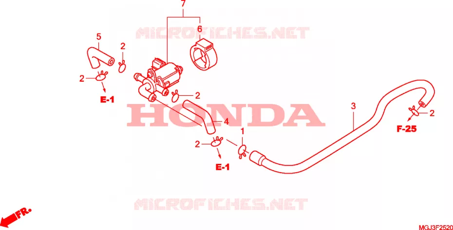 GAS RECYCLINGSYSTEEM Honda MOTO 1000 CBF 2011  CBF1000FB