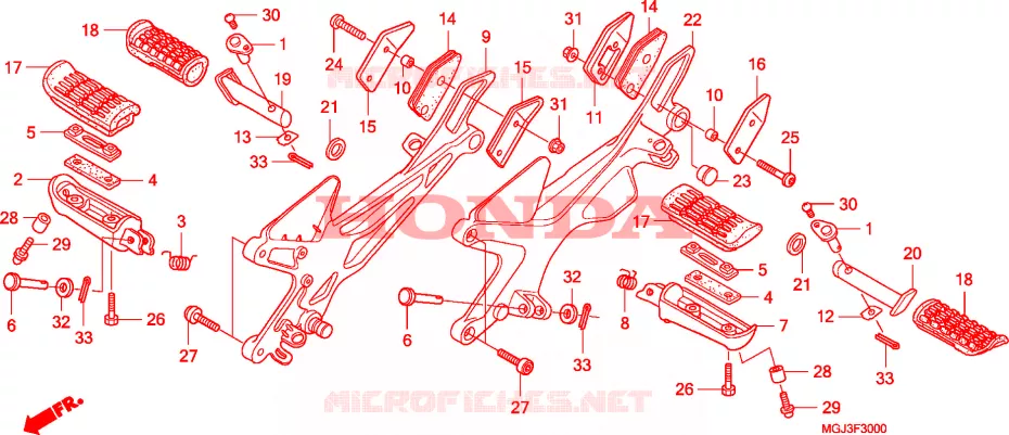 OPSTAP Honda MOTO 1000 CBF 2011  CBF1000FTB