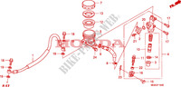 ACHTER REM HOOFD CILINDER(CBF600S/N) voor Honda CBF 600 NAKED 2011