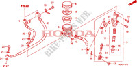 ACHTER REM HOOFD CILINDER(CBF600SA/NA) voor Honda CBF 600 NAKED ABS 34HP 2010