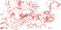 BRANDSTOF TANK/BRANDSTOF POMP(CBF600N/NA) voor Honda CBF 600 NAKED 34HP 2010