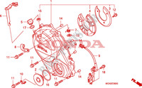 RECHTS KRUKAS AFDEKKING voor Honda CBF 600 NAKED 2010