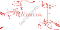 REMPEDAAL/WISSEL PEDAAL voor Honda CBF 600 NAKED 2011