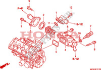 THERMOSTAAT voor Honda CBF 600 FAIRING ABS 34HP 2010