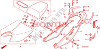 ZITTING/ZITTING KAP voor Honda CBF 600 NAKED 34HP 2010