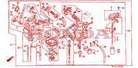 CARBURATEUR (XR600RF/RG/RH) voor Honda XR 600 R 1987