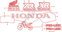 MERK voor Honda XR 600 R 1986