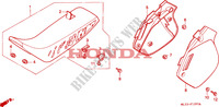ZITTING/ZIJ AFDEKKING (CR500RM ) voor Honda CR 500 1997