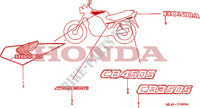 STREEP/MERK (CB350SG/CB450SG) voor Honda CB 450 S 27HP 1986