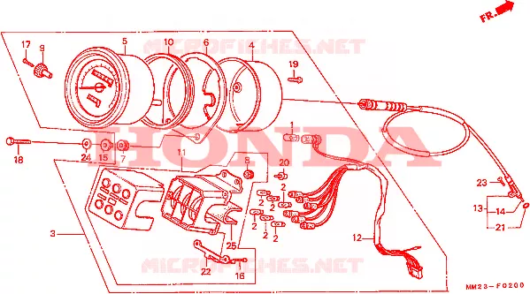 METER Honda MOTO 450 CM 1987  CMX450CH