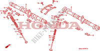 NOKKENAS/KLEP voor Honda HURRICANE 1000 CBR 1989