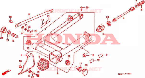 ZWAAI-ARM Honda MOTO 1100 SHADOW 1987  VT1100CH