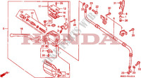 VOORREM HOOFDCILINDER(XL600VM/VN/VP) voor Honda TRANSALP 600 27HP 1992