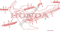 STREEP(1) voor Honda CBR 600 F 1987