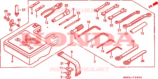 GEREEDSCHAP Honda MOTO 1500 GOLD-WING 1988  GL1500J