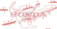 STREEP(CBR500FH) voor Honda CBR 500 F 1987