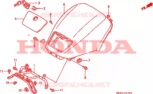 BESCHERMING Honda MOTO 800 PC800 1990  PC800L