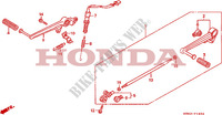 REMPEDAAL/WISSEL PEDAAL voor Honda VFR 400 R3 1991