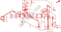 A., REM HOOFD CILINDER(VFR750FL/FM/FN/FP) voor Honda VFR 750 1991