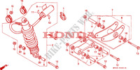 ACHTER KUSSEN voor Honda CBR 600 F 34HP 1995