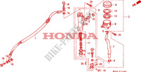 ACHTER REM HOOFD CILINDER voor Honda CBR 600 F 27HP 1992