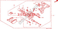 ACHTER REMKLAUW voor Honda CBR 600 F 1991