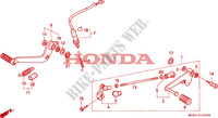 REMPEDAAL/WISSEL PEDAAL voor Honda CBR 600 F 1993