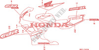 STREEP/MERK(3) voor Honda CBR 900 RR 1993