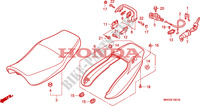 ZITTING/ACHTER KAP(CB750F2) voor Honda SEVEN FIFTY 750 1995
