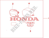 TAS VOOR OP BUDYZIT voor Honda SEVEN FIFTY 750 34HP 1998